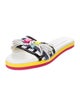 Christian Lacroix Printed Tassel Accents Slides