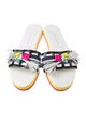 Christian Lacroix Printed Tassel Accents Slides