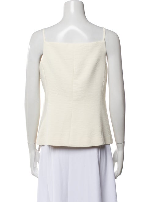 Christian Lacroix Square Neckline Sleeveless Button-Up Top