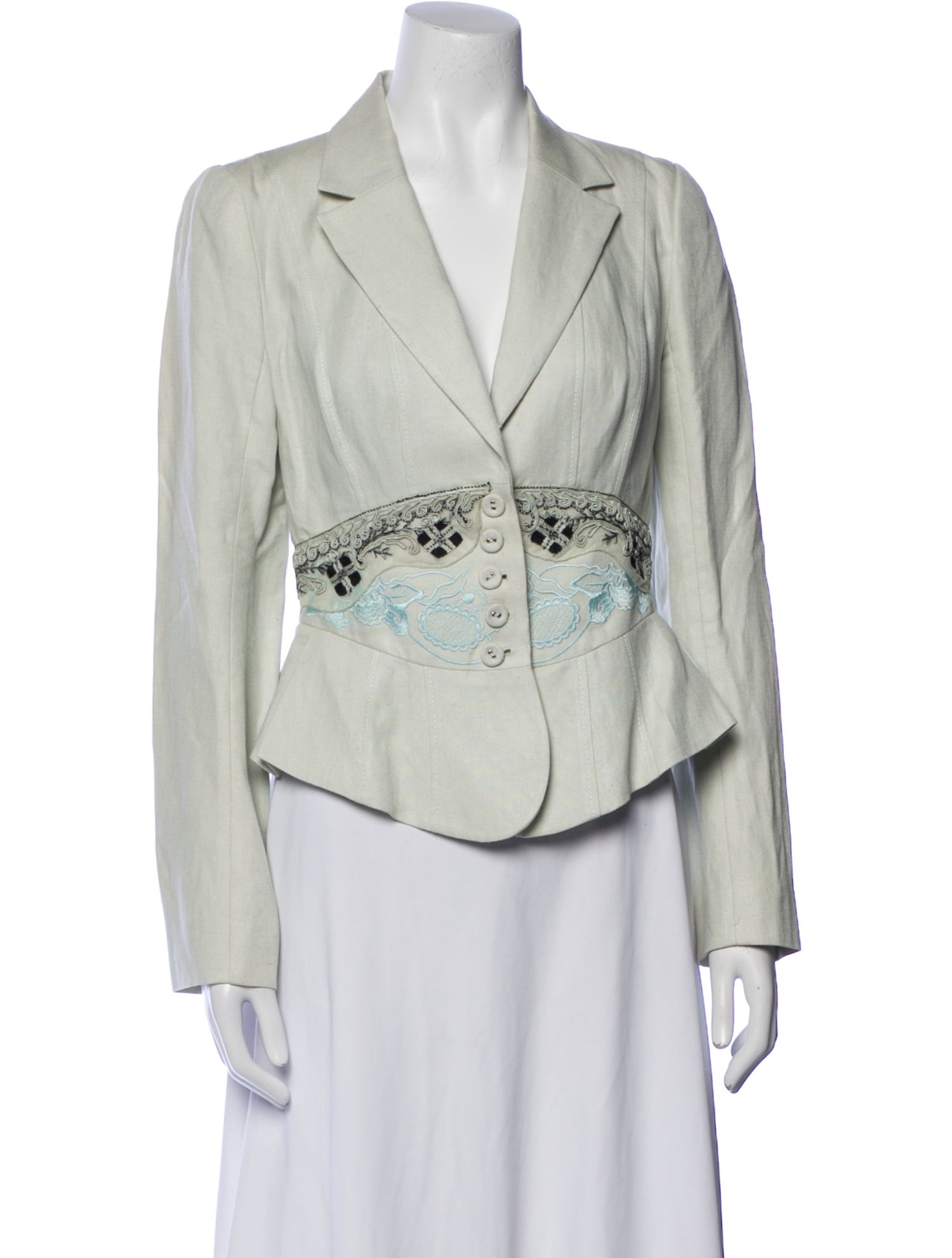 Christian Lacroix Late 2000's - Early 2010's Silk Blazer