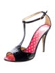 Christian Lacroix Leather T-Strap Pumps