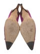 Christian Lacroix Suede Colorblock Pattern Pumps