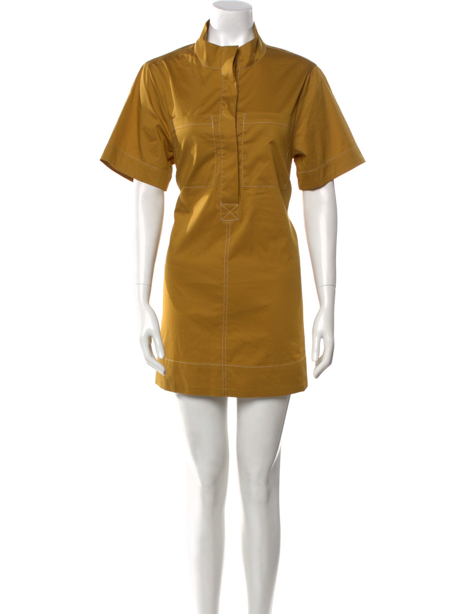 Christian Lacroix Mock Neck Mini Dress