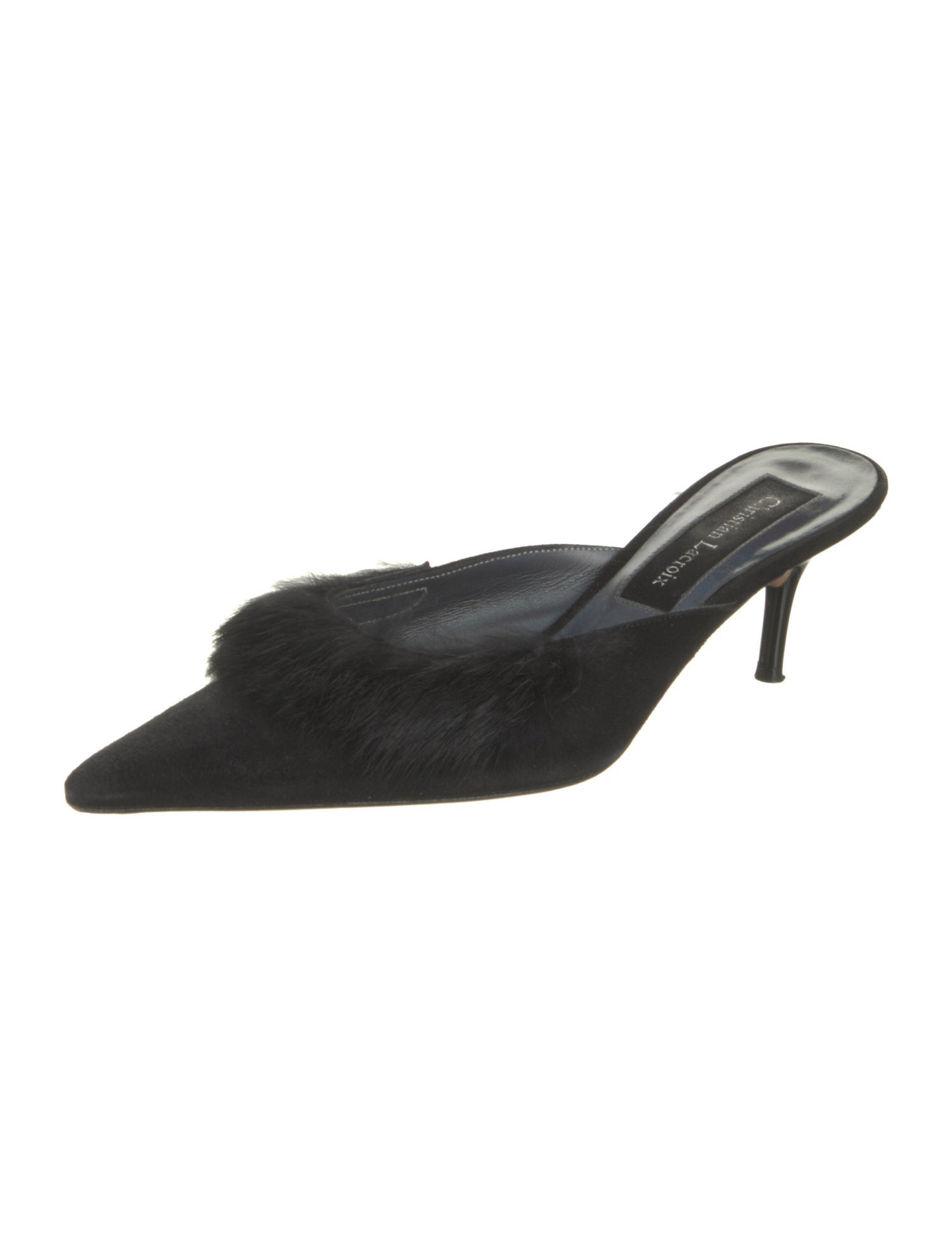 Christian Lacroix Suede Mules