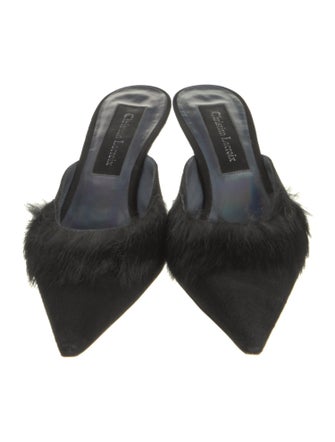 Christian Lacroix Suede Mules