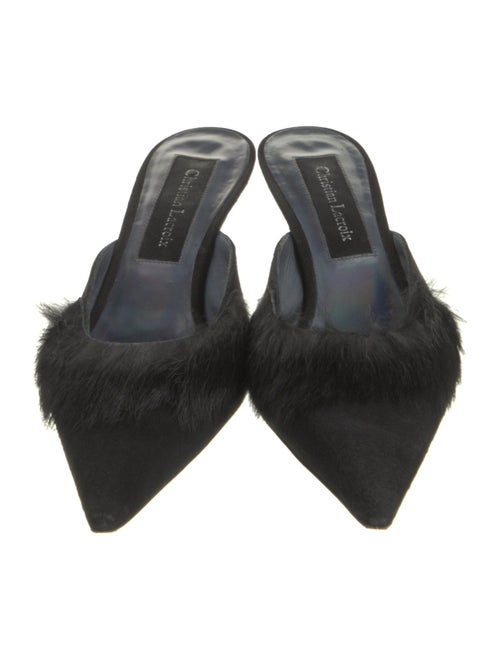 Christian Lacroix Suede Mules