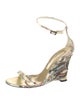 Christian Lacroix Printed Sequin Embellishments Sandals