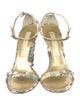 Christian Lacroix Printed Sequin Embellishments Sandals