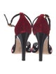 Christian Lacroix Velvet Printed D'Orsay Pumps
