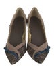 Christian Lacroix Tweed Printed D'Orsay Pumps