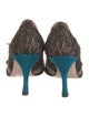 Christian Lacroix Tweed Printed D'Orsay Pumps