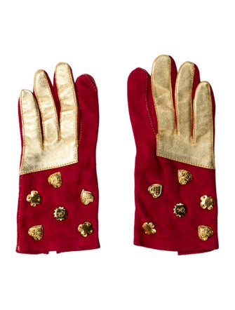 Christian Lacroix Vintage Cuir Winter Gloves