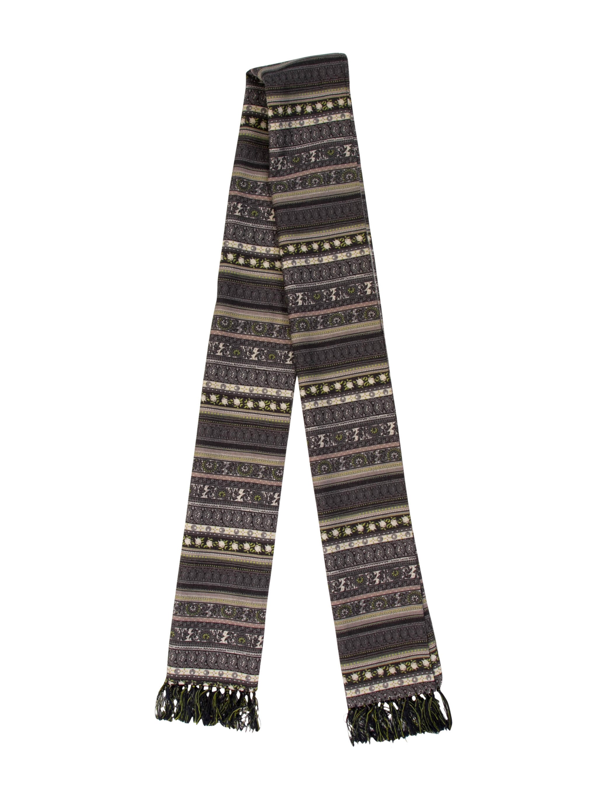 Christian Lacroix Wool Striped Scarf
