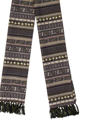 Christian Lacroix Wool Striped Scarf