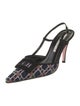 Christian Lacroix Tweed Printed Slingback Pumps