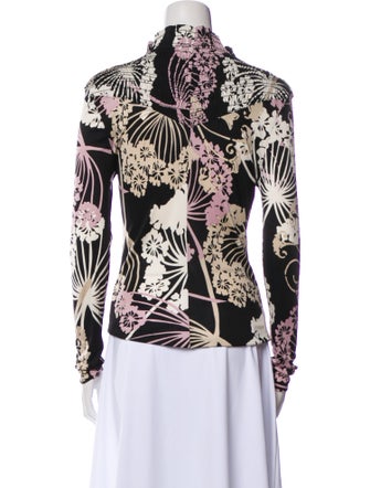 Christian Lacroix Silk Floral Print Sweatshirt