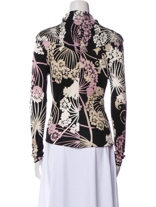 Christian Lacroix Silk Floral Print Sweatshirt