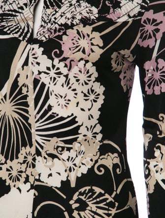 Christian Lacroix Silk Floral Print Sweatshirt