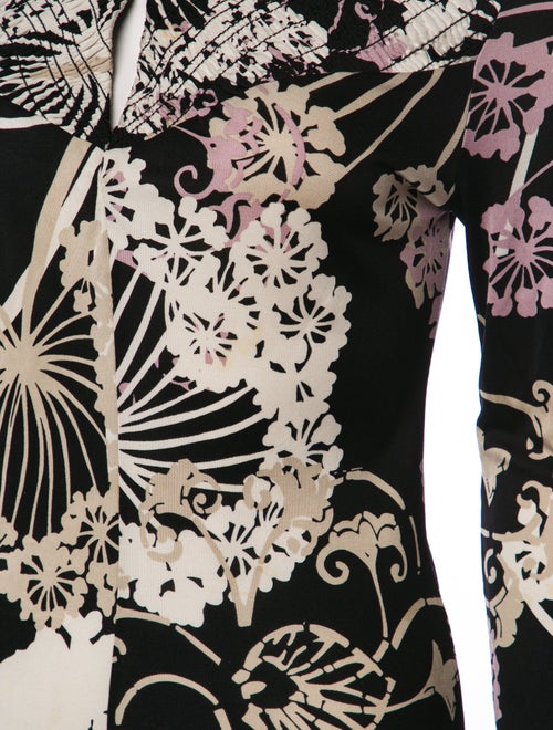 Christian Lacroix Silk Floral Print Sweatshirt