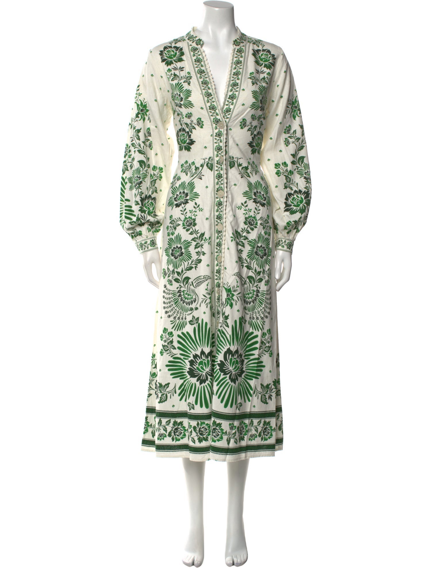 Christian Lacroix Floral Print Long Dress