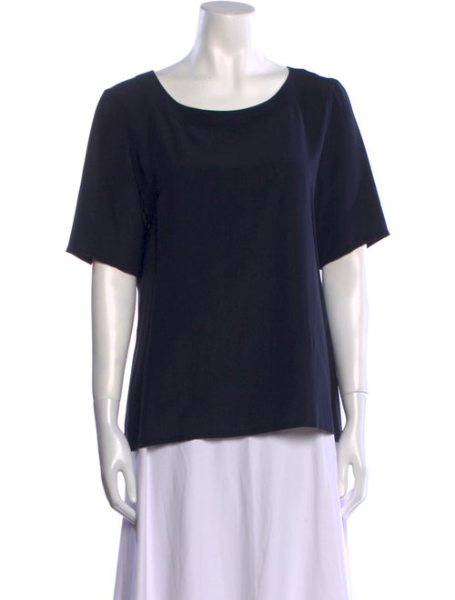 Christian Lacroix Silk Scoop Neck T-Shirt