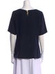 Christian Lacroix Silk Scoop Neck T-Shirt