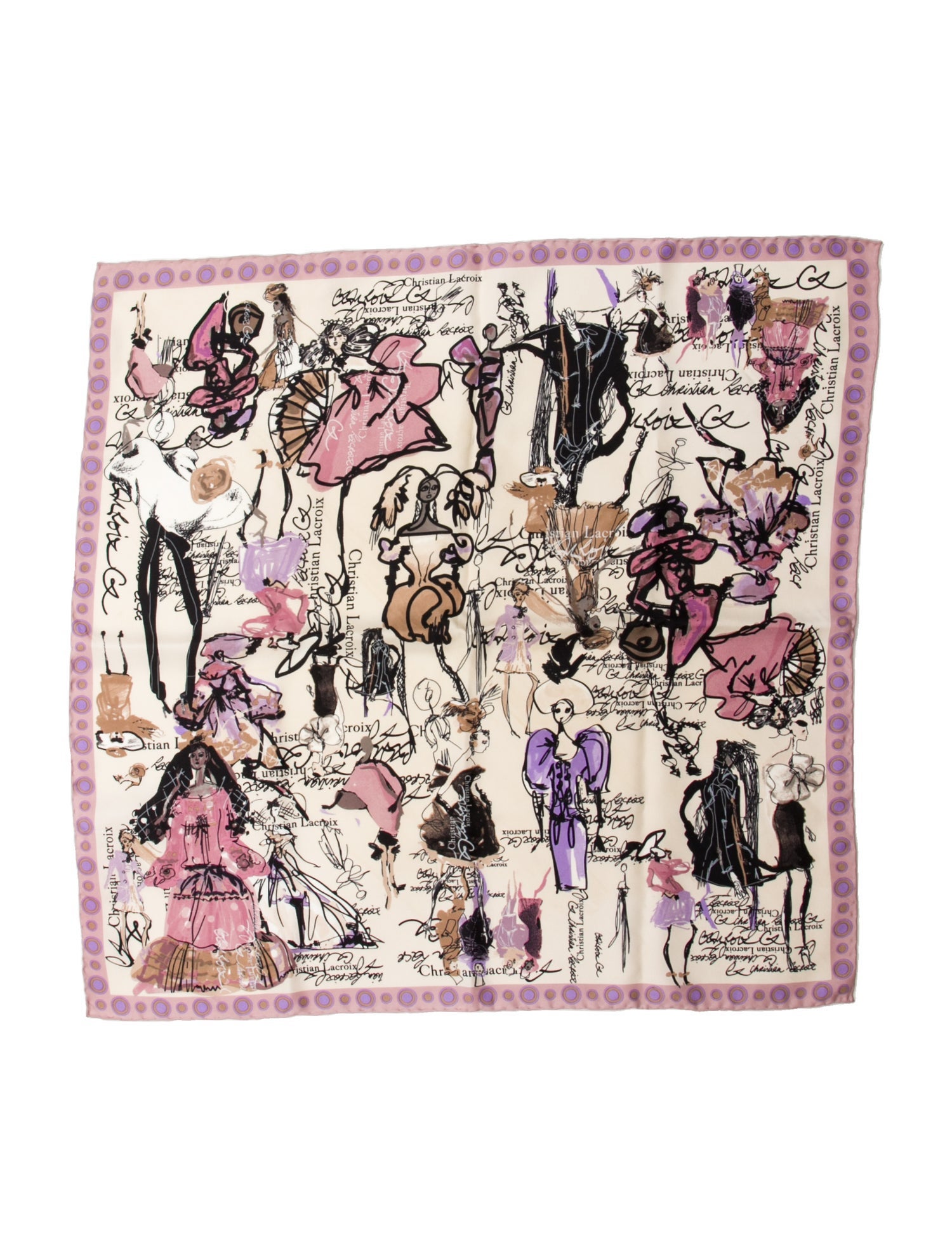 Christian Lacroix Silk Printed Scarf