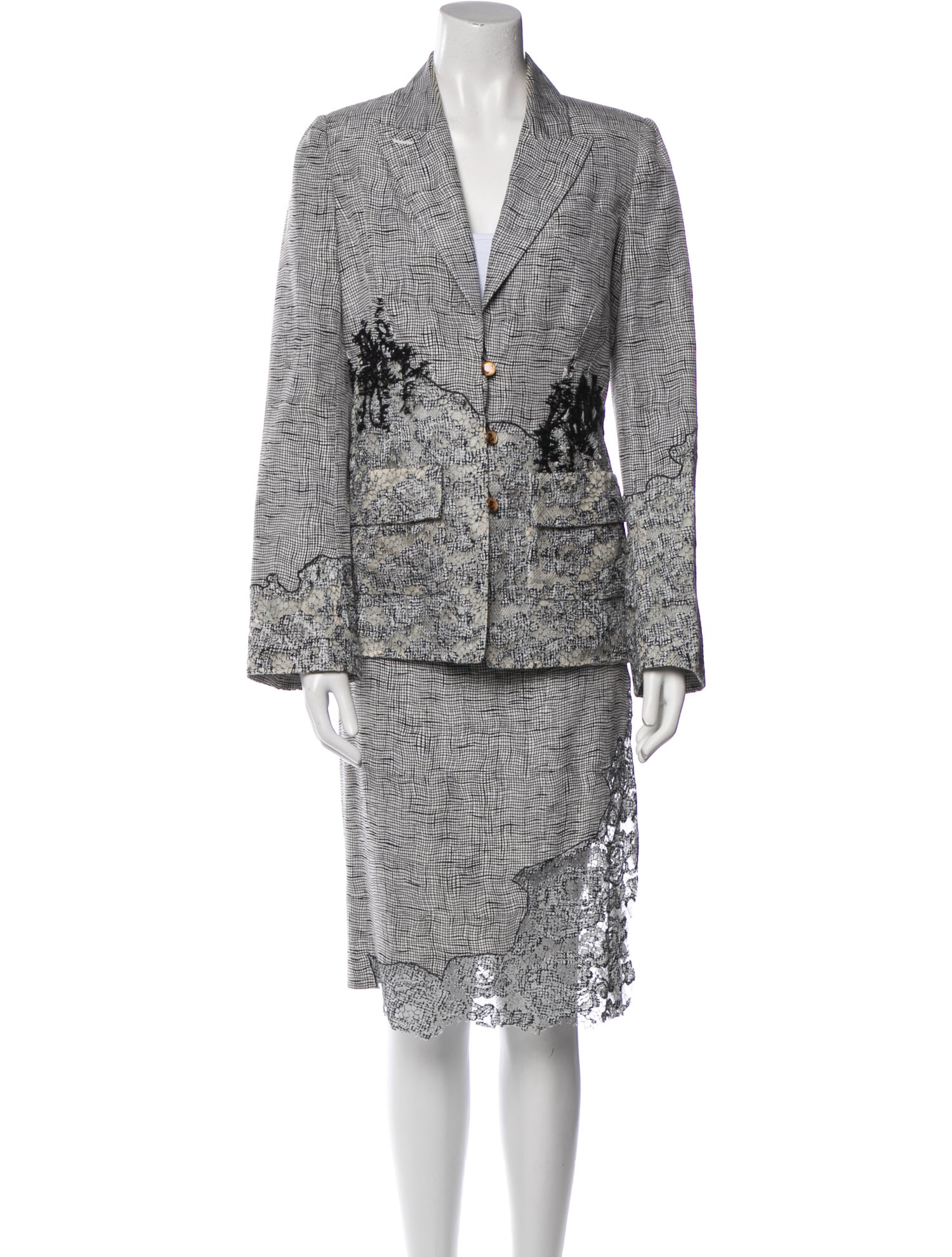 Christian Lacroix Vintage Late 1990's - Early 2000's Skirt Suit