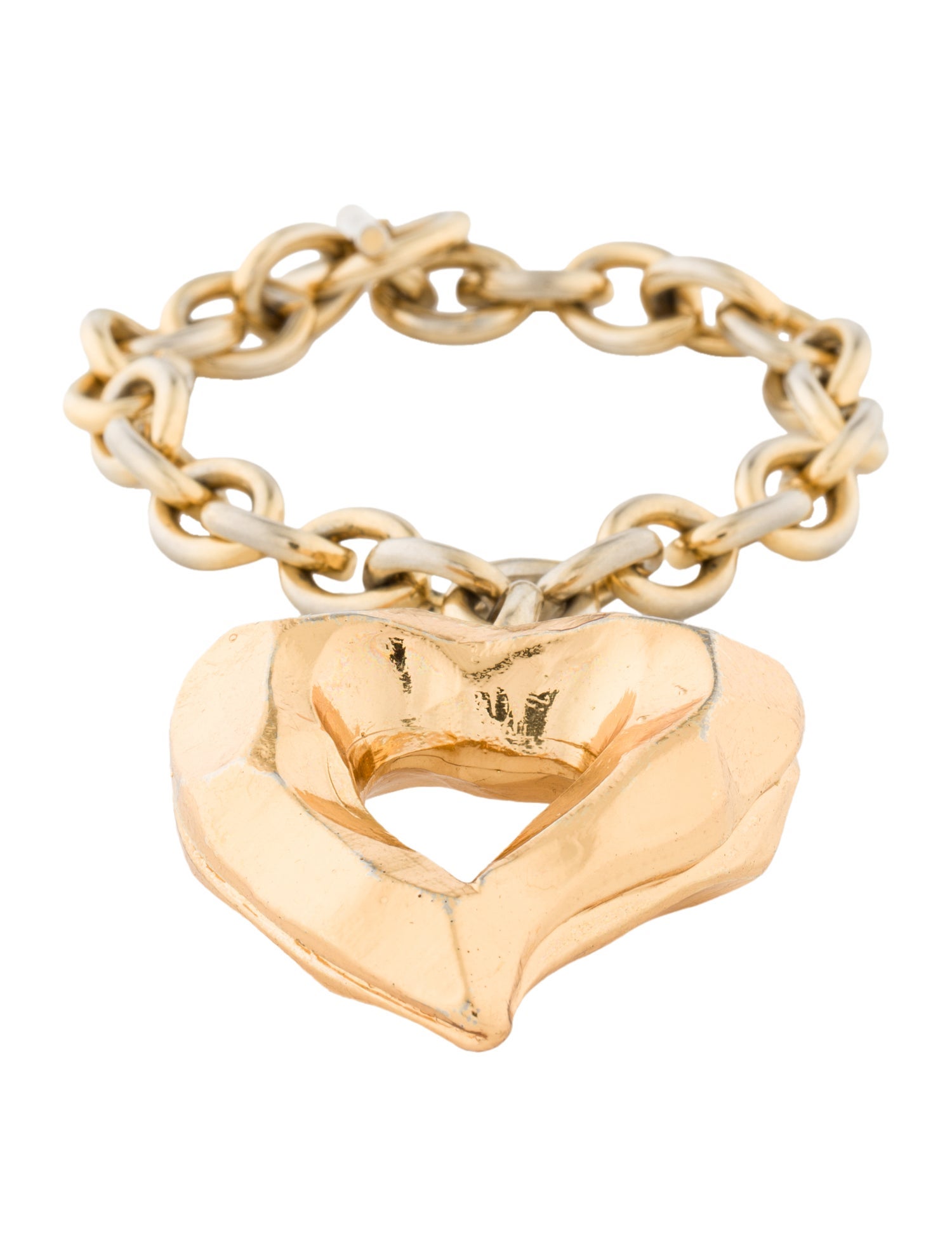 Christian Lacroix Vintage Heart Charm Bracelet