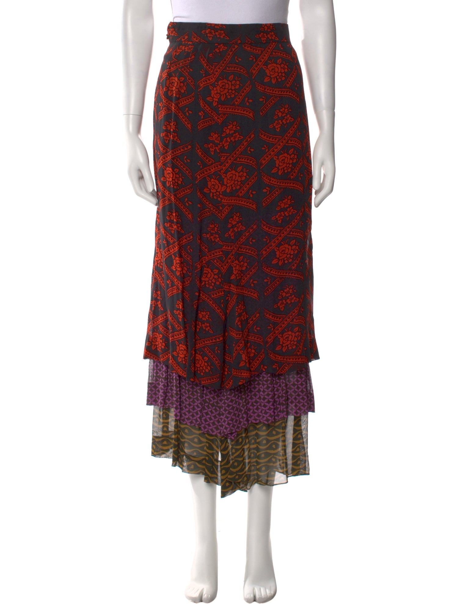 Christian Lacroix Vintage Midi Length Skirt