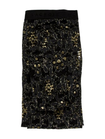 Christian Lacroix Floral Print Skinny Leg Pants