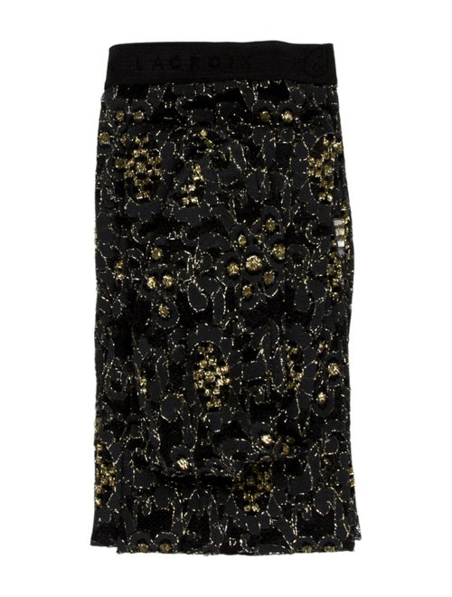 Christian Lacroix Floral Print Skinny Leg Pants