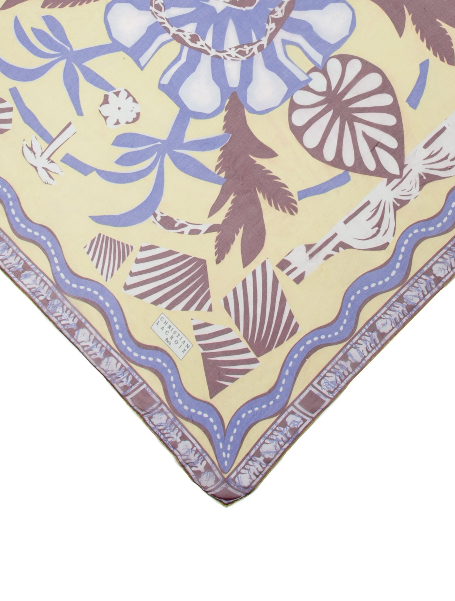 Christian Lacroix Silk Paisley Print Scarf