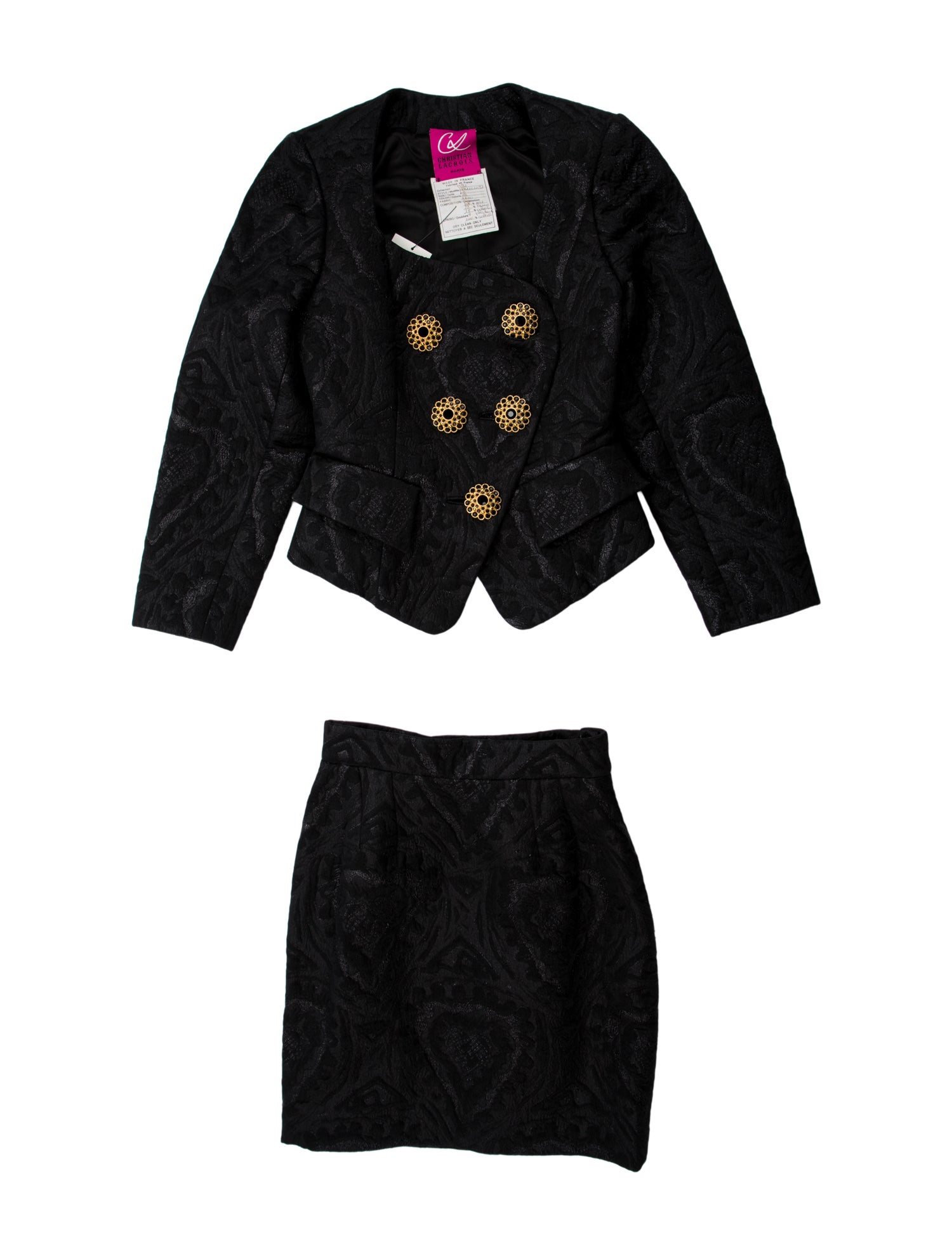 Christian Lacroix Vintage 1991 Skirt Suit