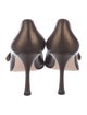 Christian Lacroix Leather Bow Accents Pumps