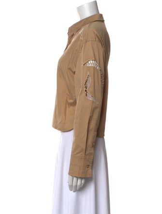 Christian Lacroix Long Sleeve Button-Up Top