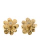 Christian Lacroix Flower Clip-On Earrings