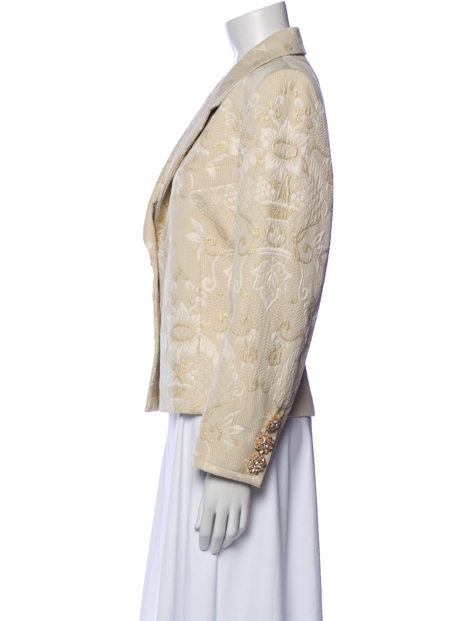 CL by Christian Lacroix Vintage Floral Print Blazer