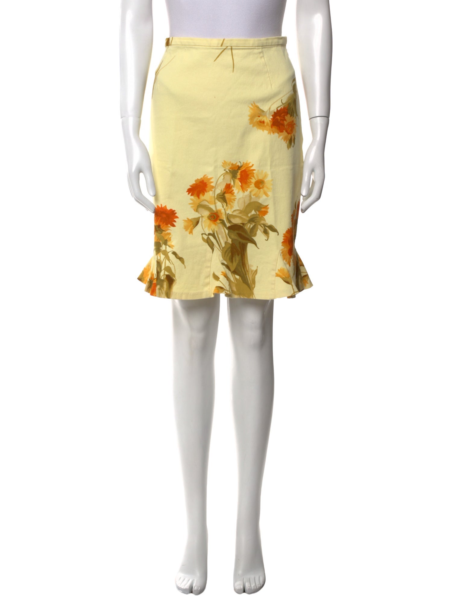 Christian Lacroix Floral Print Knee-Length Skirt