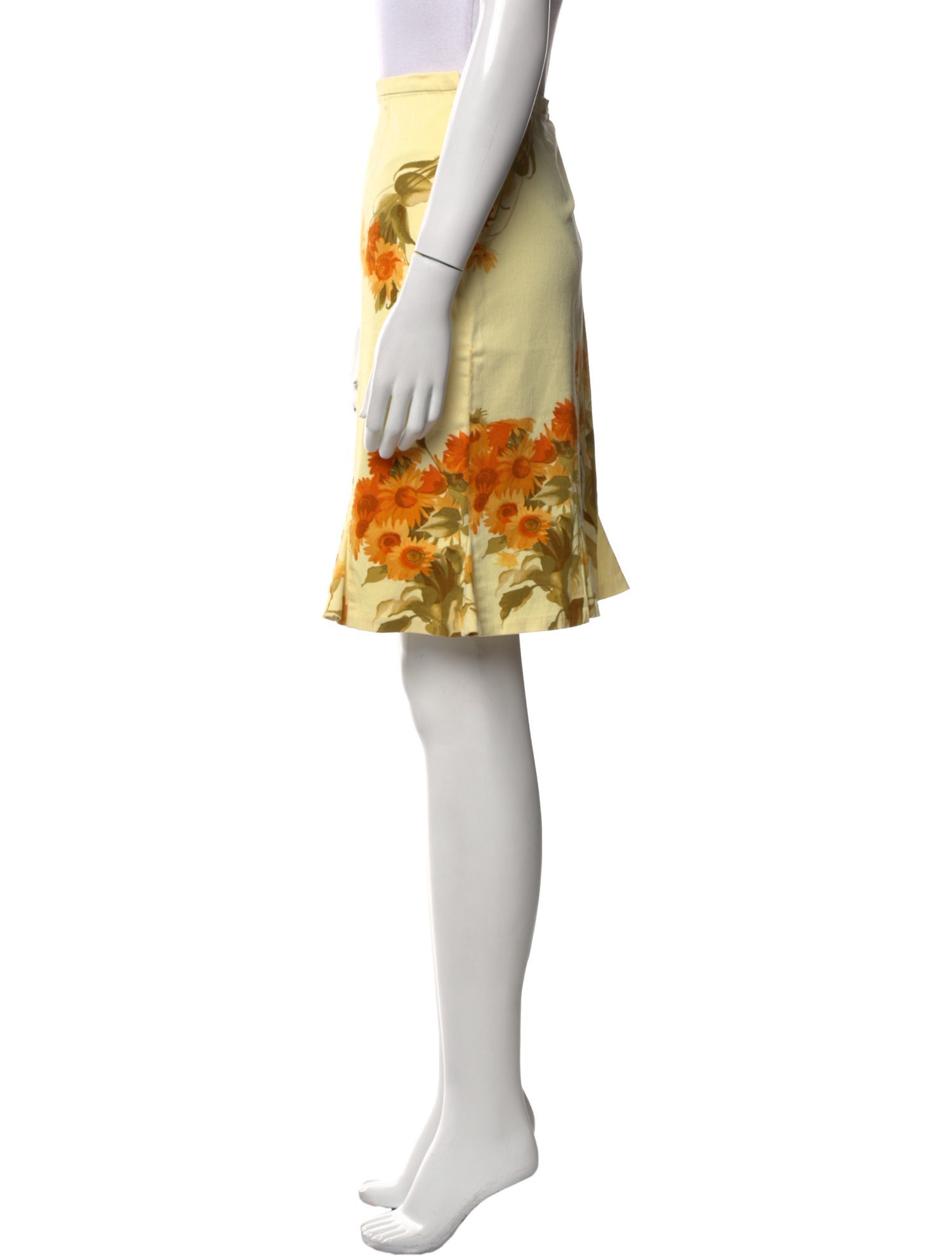 Christian Lacroix Floral Print Knee-Length Skirt