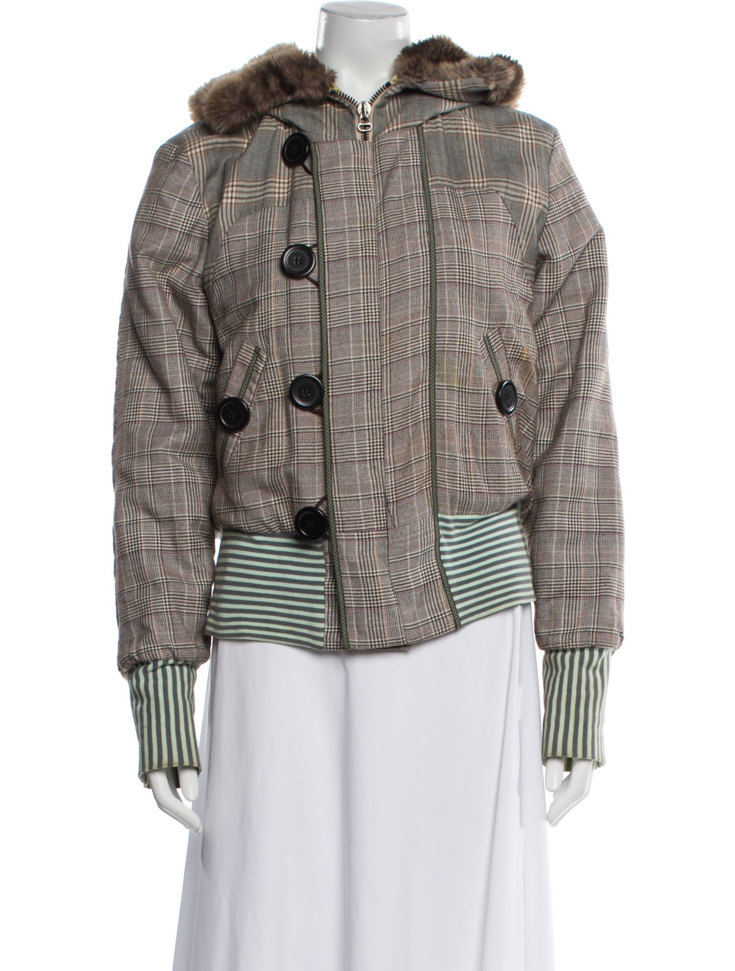 Christian Lacroix Vintage 2000's Faux Fur Jacket