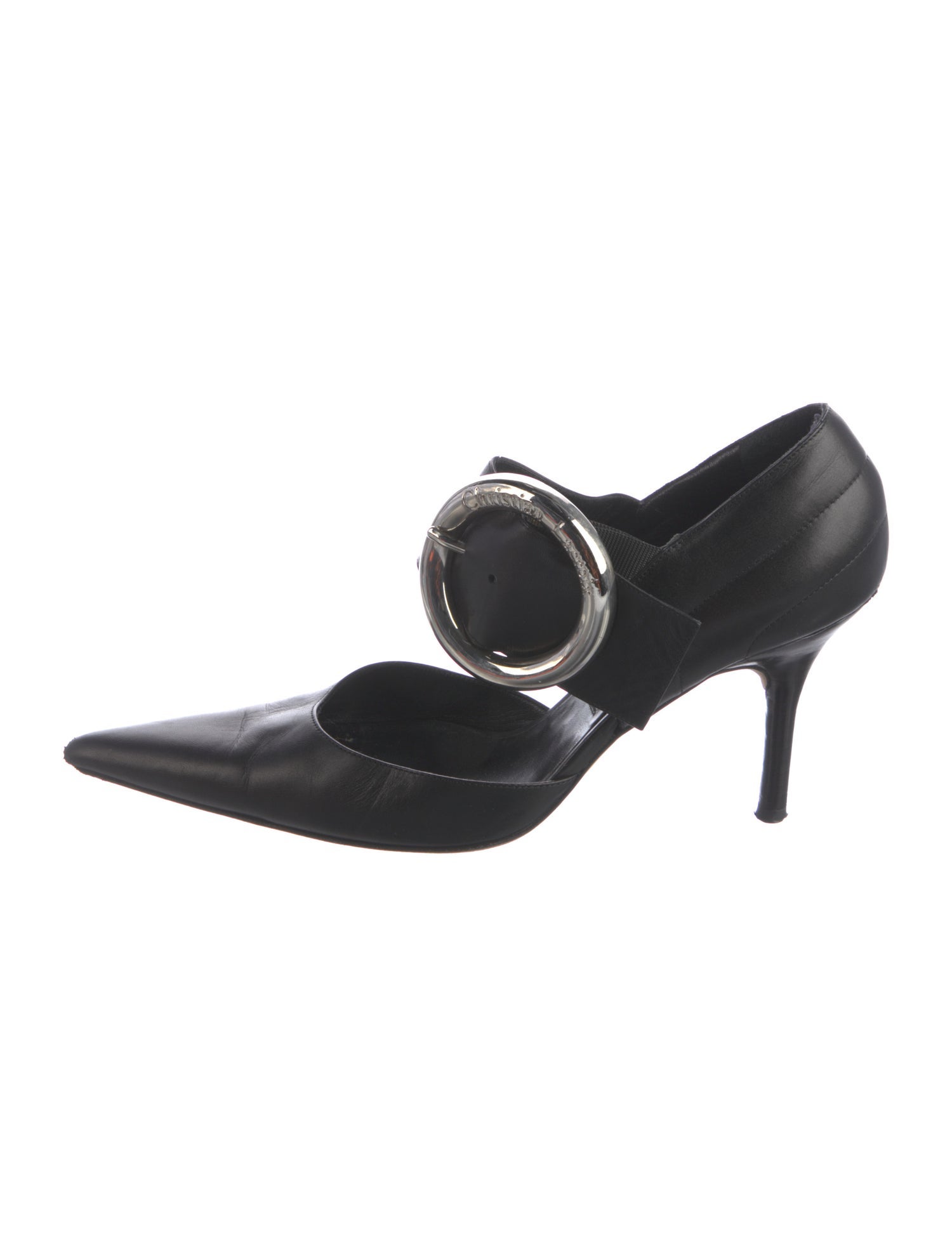 Christian Lacroix Leather D'Orsay Pumps