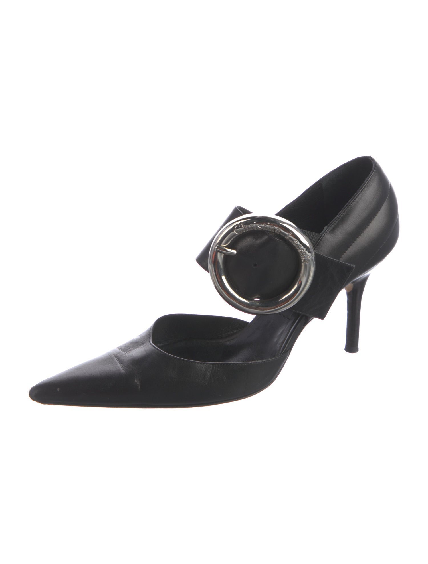 Christian Lacroix Leather D'Orsay Pumps