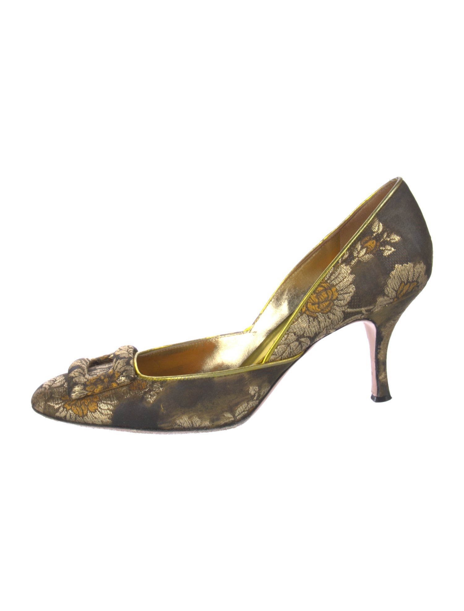 Christian Lacroix Printed D'Orsay Pumps