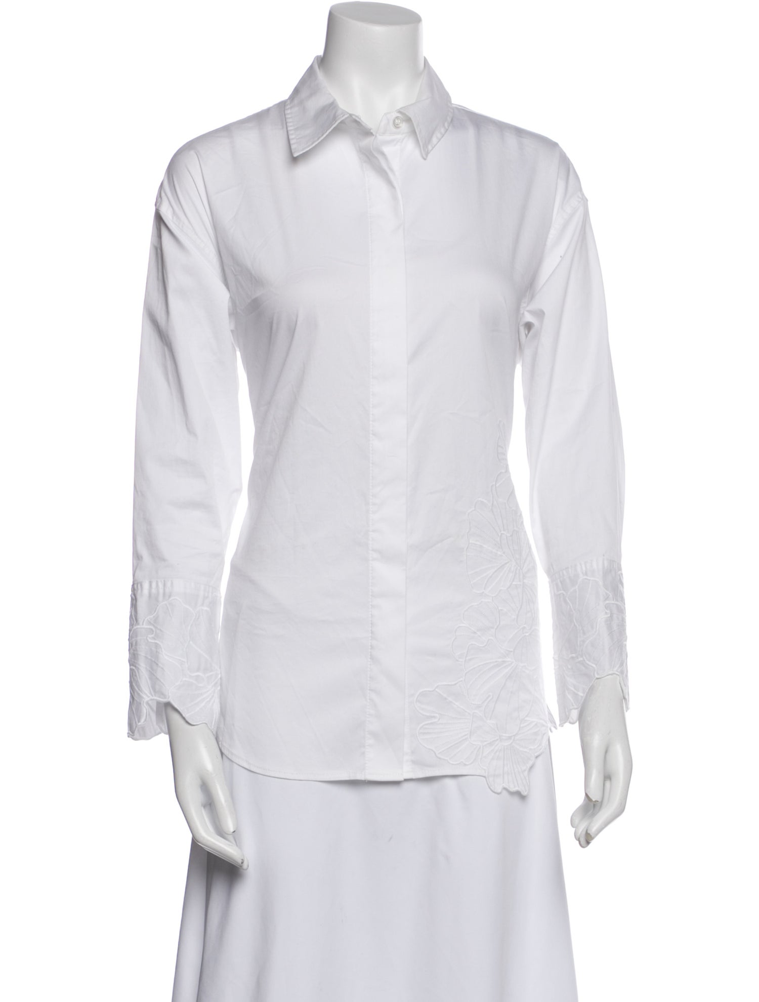 Christian Lacroix Long Sleeve Button-Up Top