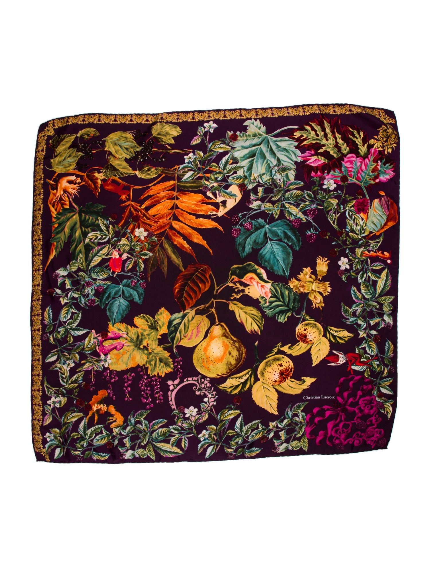 Christian Lacroix Silk Printed Scarf