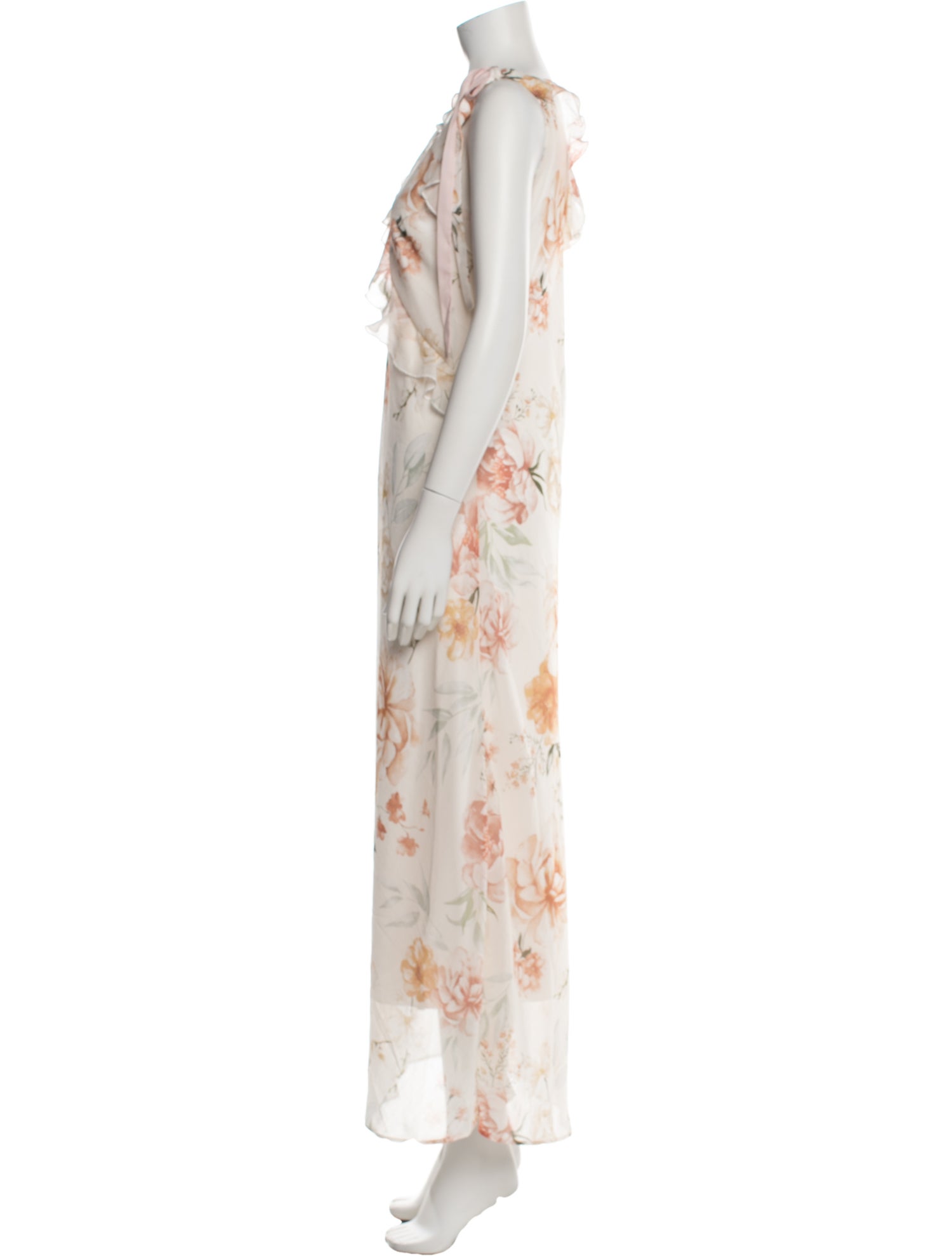 Christian Lacroix Floral Print Long Dress