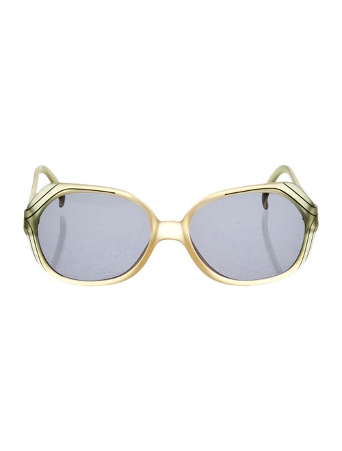 Christia Oversize Tinted Sunglasses Green