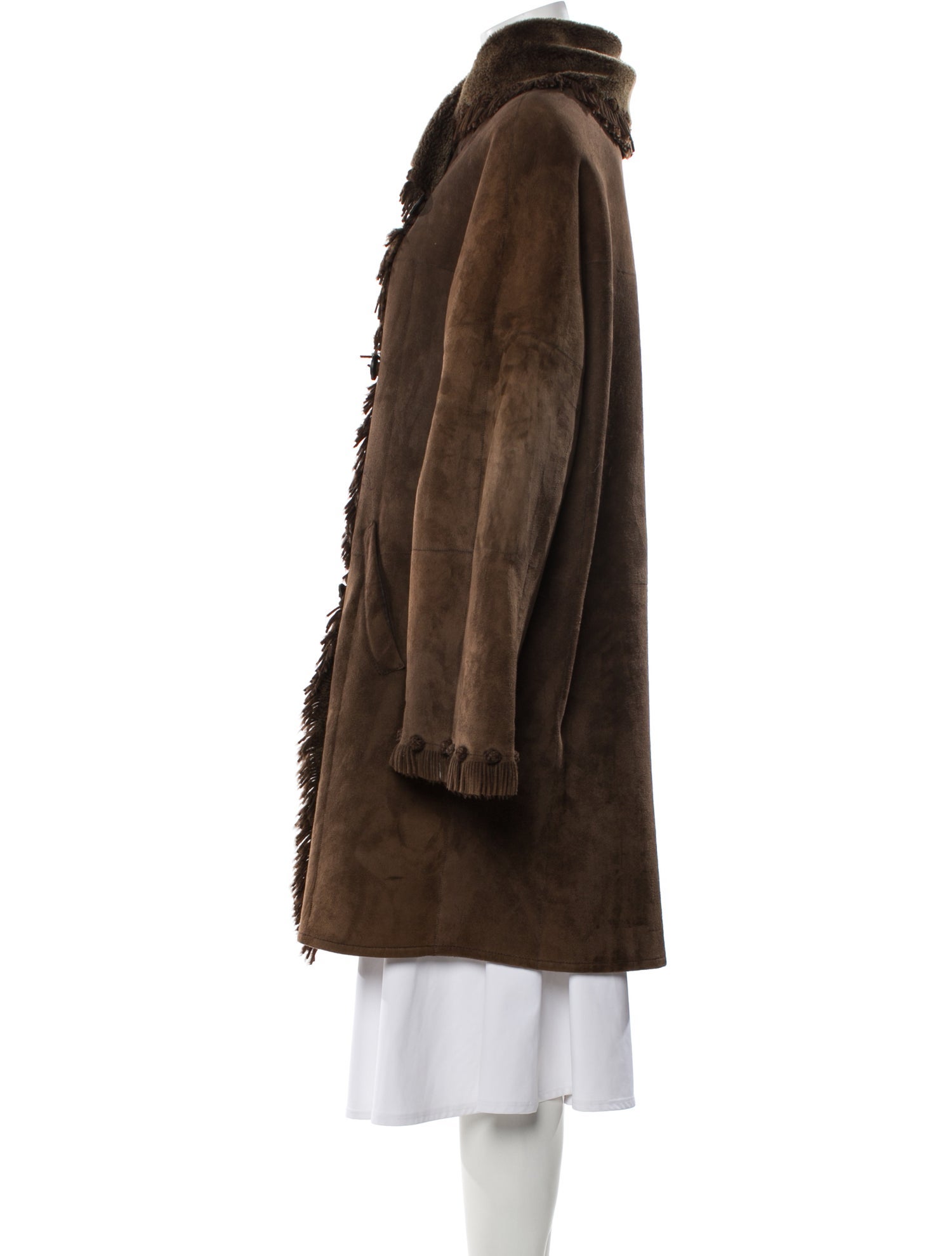 Christia Shearling Faux Fur Coat