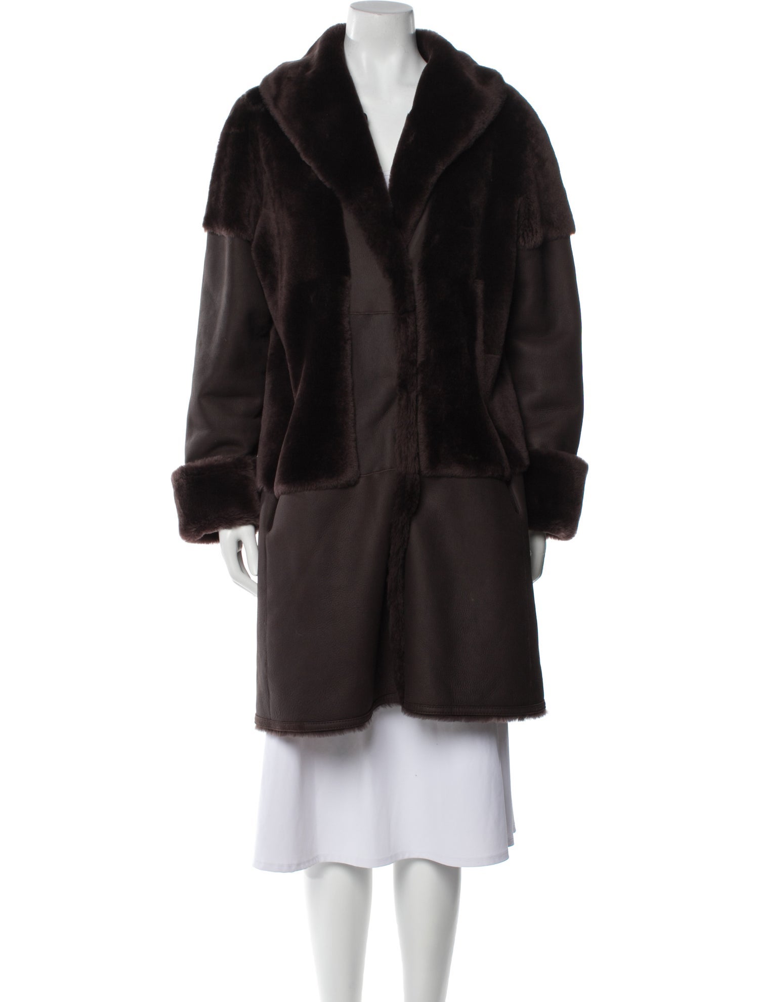 Christia Shearling Fur Coat